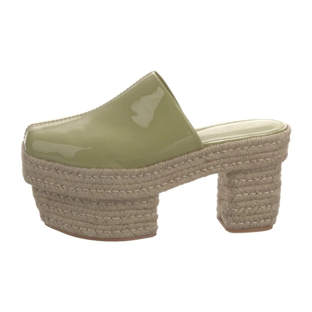 Cult Gaia Leah Green Platform Mules